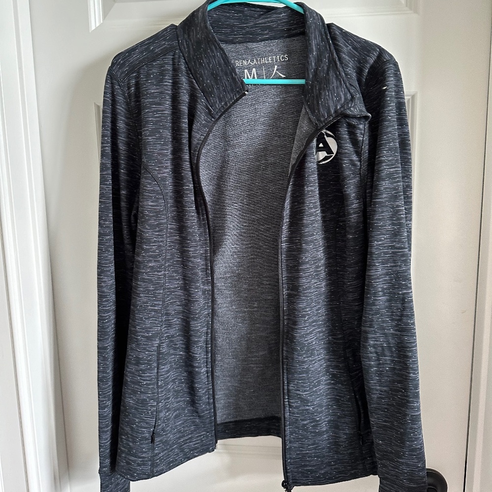Ren Athletics Navy space dye zip up jacket